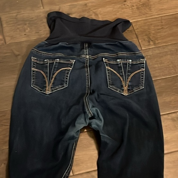 Women’s large maternity blue jeans, denim - Picture 4 of 5